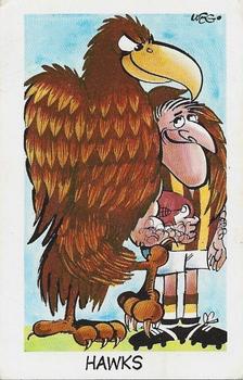 1973 Sunicrust Weg's Footy Funnies #7 Hawks Front